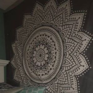 Grey and White tapestry